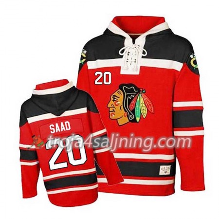 Chicago Blackhawks Brandon Saad 20 Röd Sawyer Hooded Sweatshirt - Herr